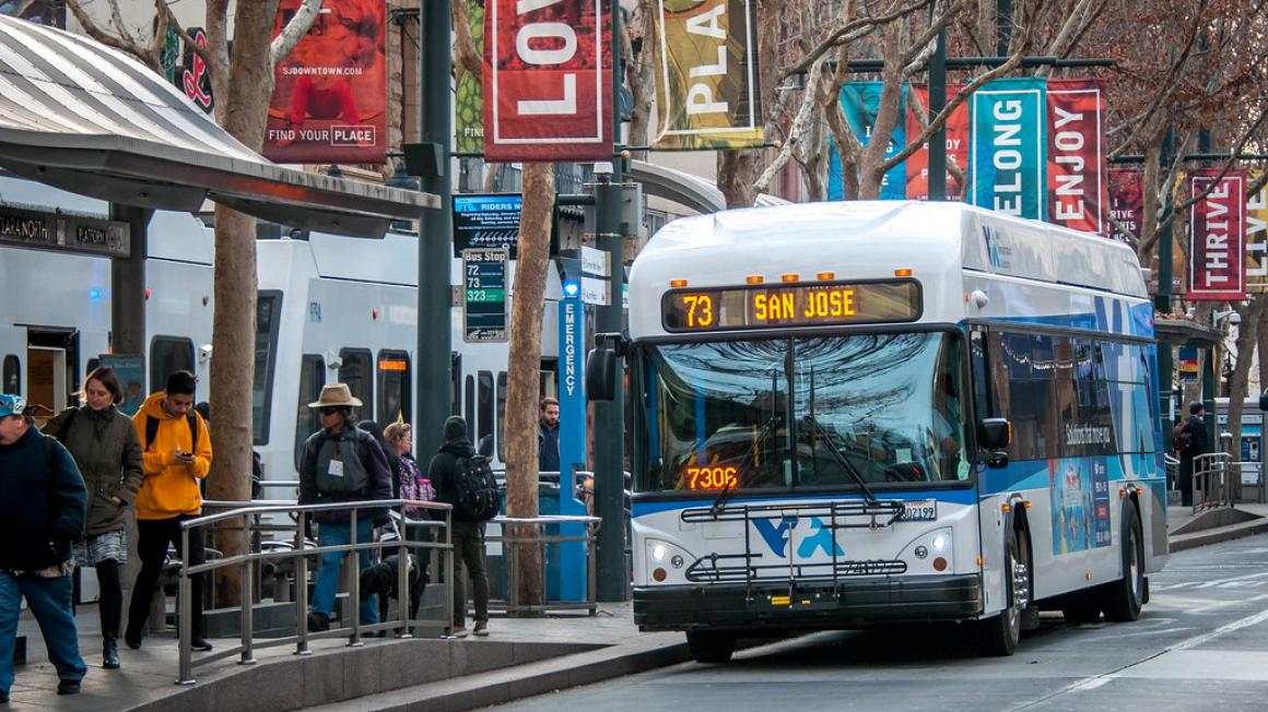VTA bus downtown san jose