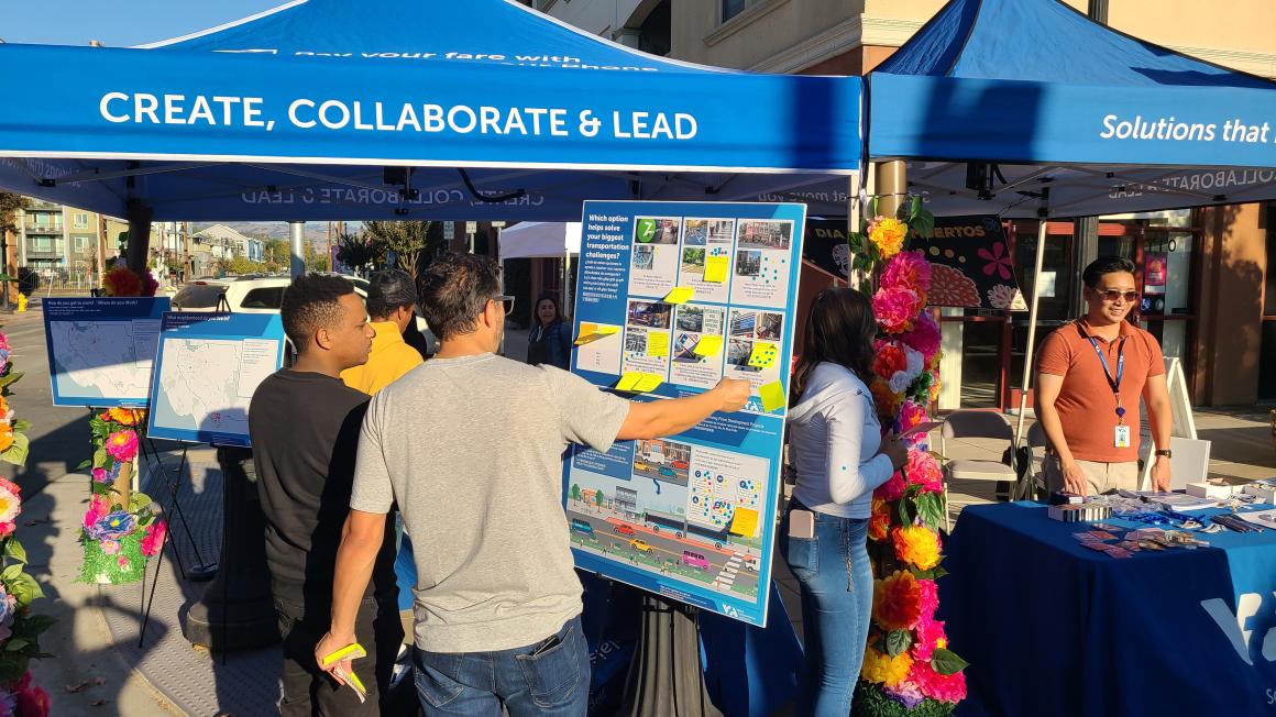 VTA tabling at a community event