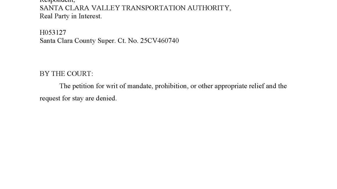 ruling on writ of mandate