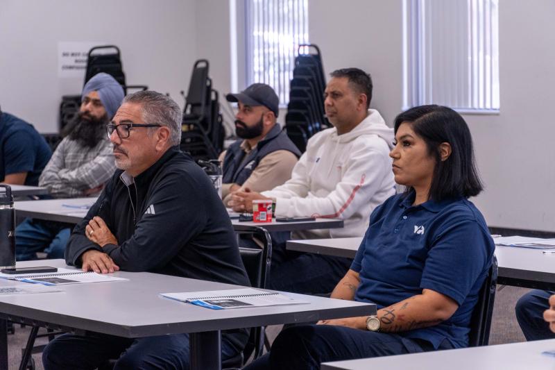 VTA staff listening to an instructor