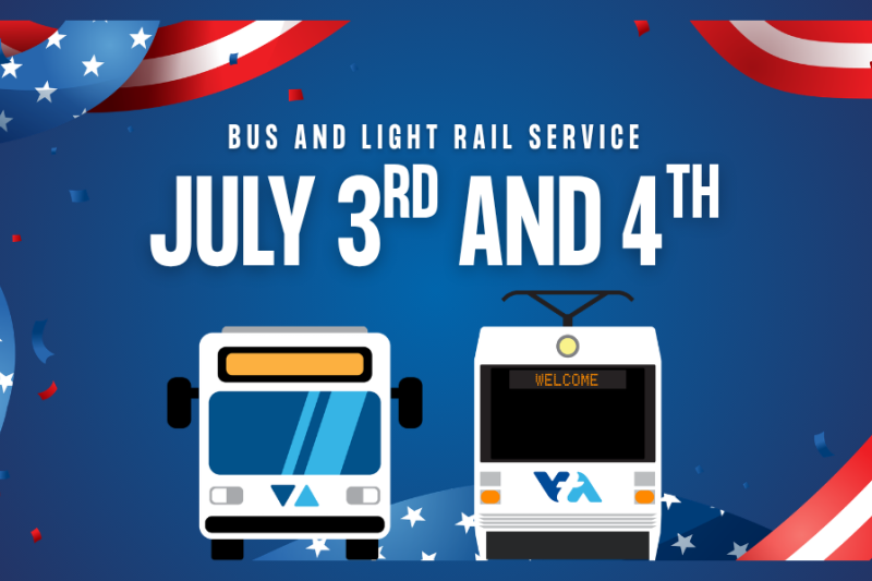 clipart image of a vta bus and a light rail vehicle