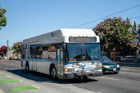 VTA bus on street
