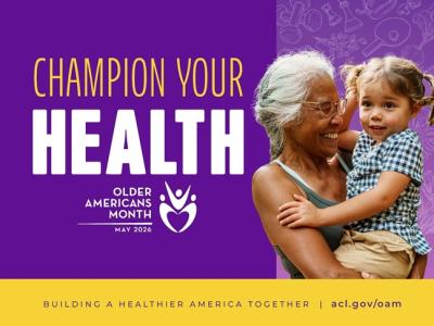 Champion Your Health image of grandmother holding her grandchild