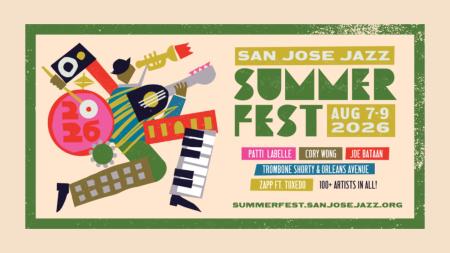 San Jose Jazz Summer Fest August 7-9, 2026 infographic 