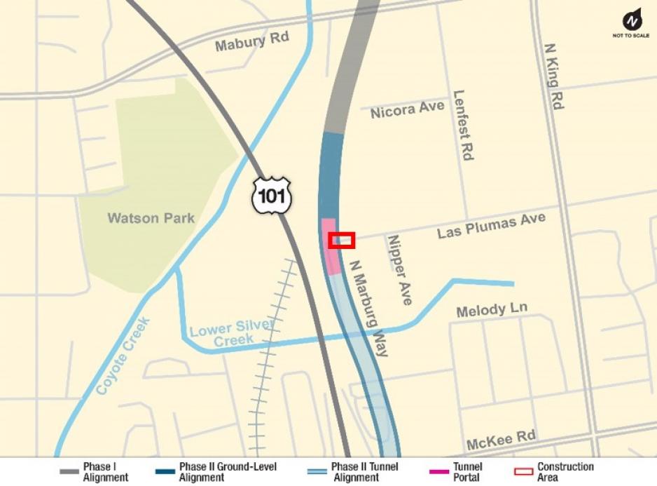 Las Plumas Ave Geotechnical Location