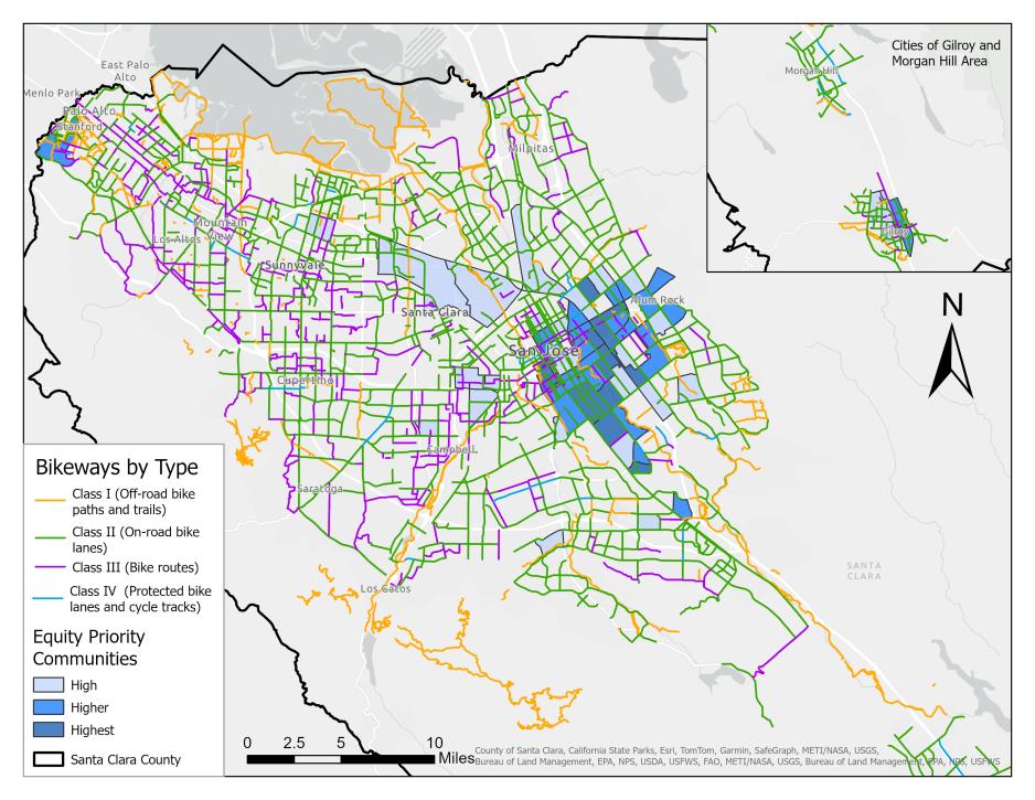 Photo of VTA Bikeways Map