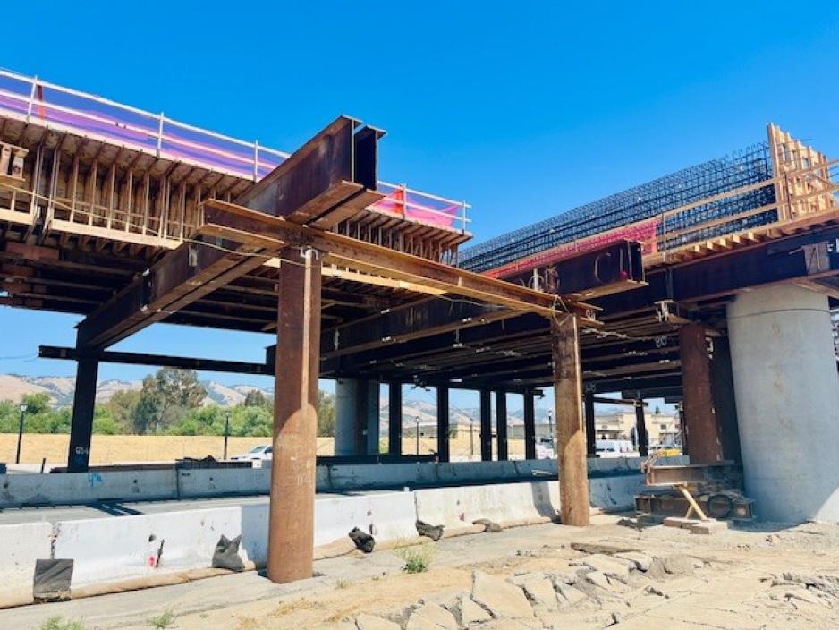Falsework on Capitol Expressway in East San Jose