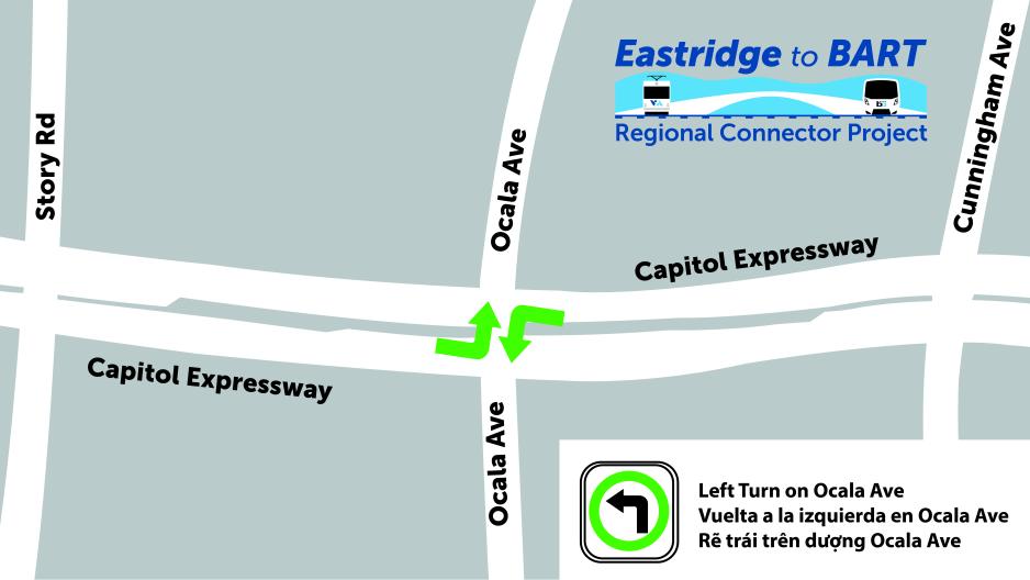 Capitol Expressway LEFT Turn OPEN