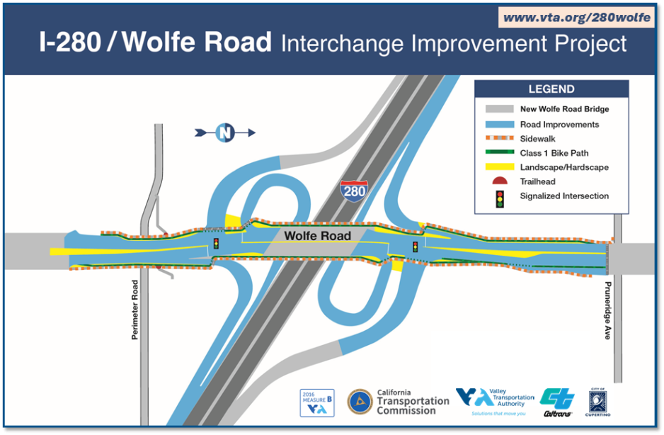 I-280/Wolfe Road Interchange (Final Design Map) 