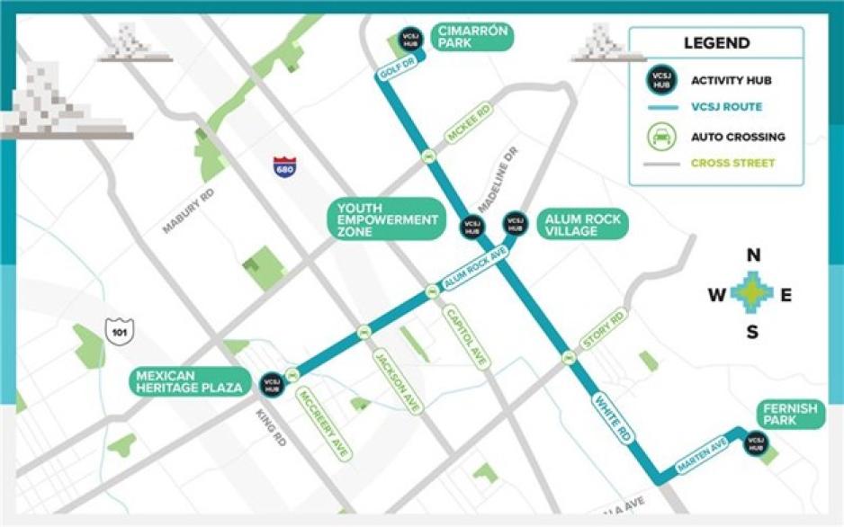 VivaCalleSJ Route Map