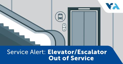 Milpitas Station Light Rail Escalator Out of Service