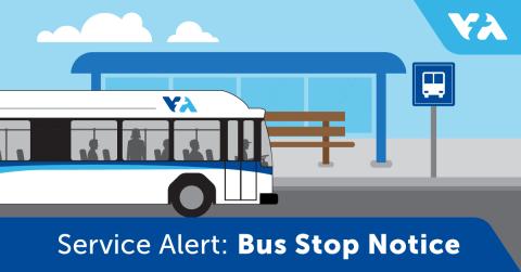 Route 61: Temporary Bus Stop Closure at Northbound Bascom & Pamlar Until Further Notice